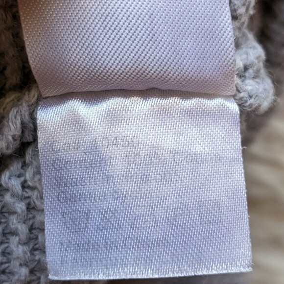 Papillon Grey Knit 2-piece Pom Pom Removable Collar Outfit 6 months - Picture 11 of 11